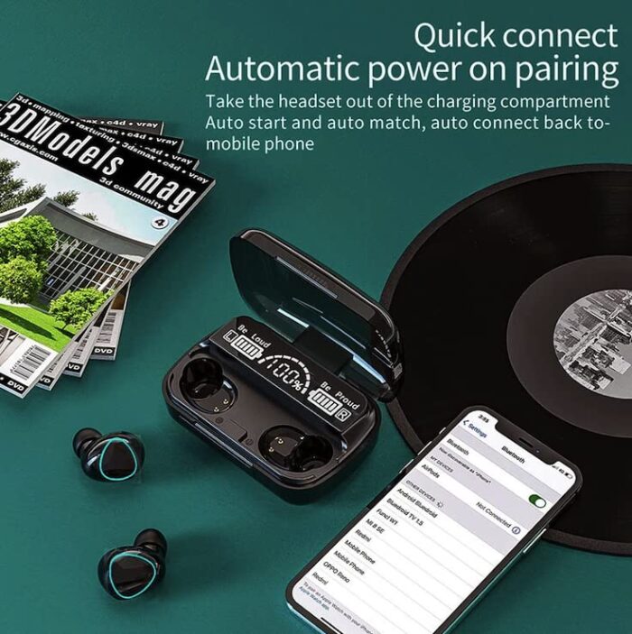 M10 TWS Wireless Earbuds with Charging Power Bank & LED Display 3D Touch Bluetooth Headset newest-Tashm Store Tashm store