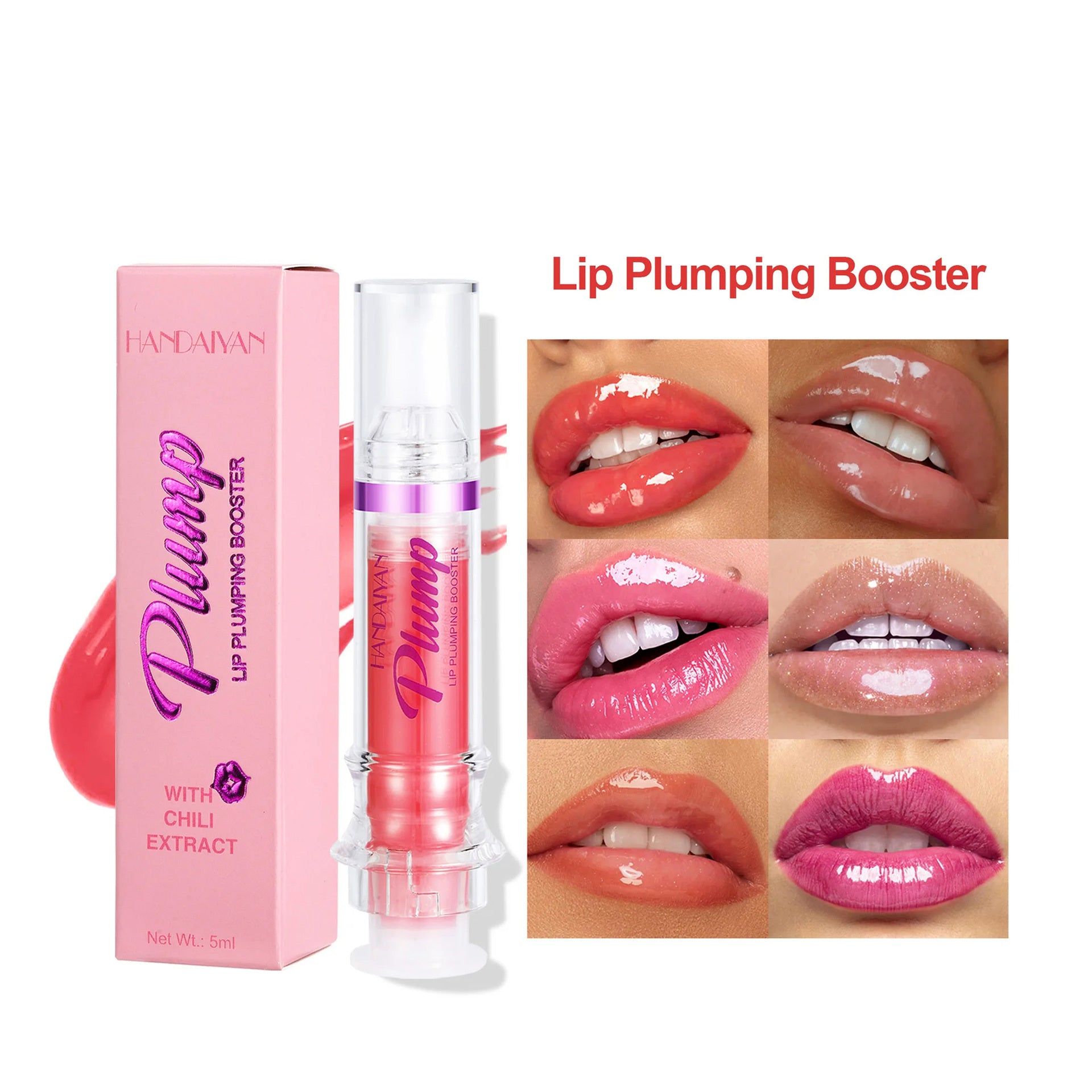 New Tube Lip Rich Lip Color Slightly Spicy Lip Honey Lip Glass Mirror Face Lip Mirror Liquid Lipstick Tash Store