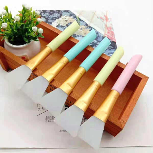 Pack of 5 Soft Silicone Mask Brushes Foundation Tashm store