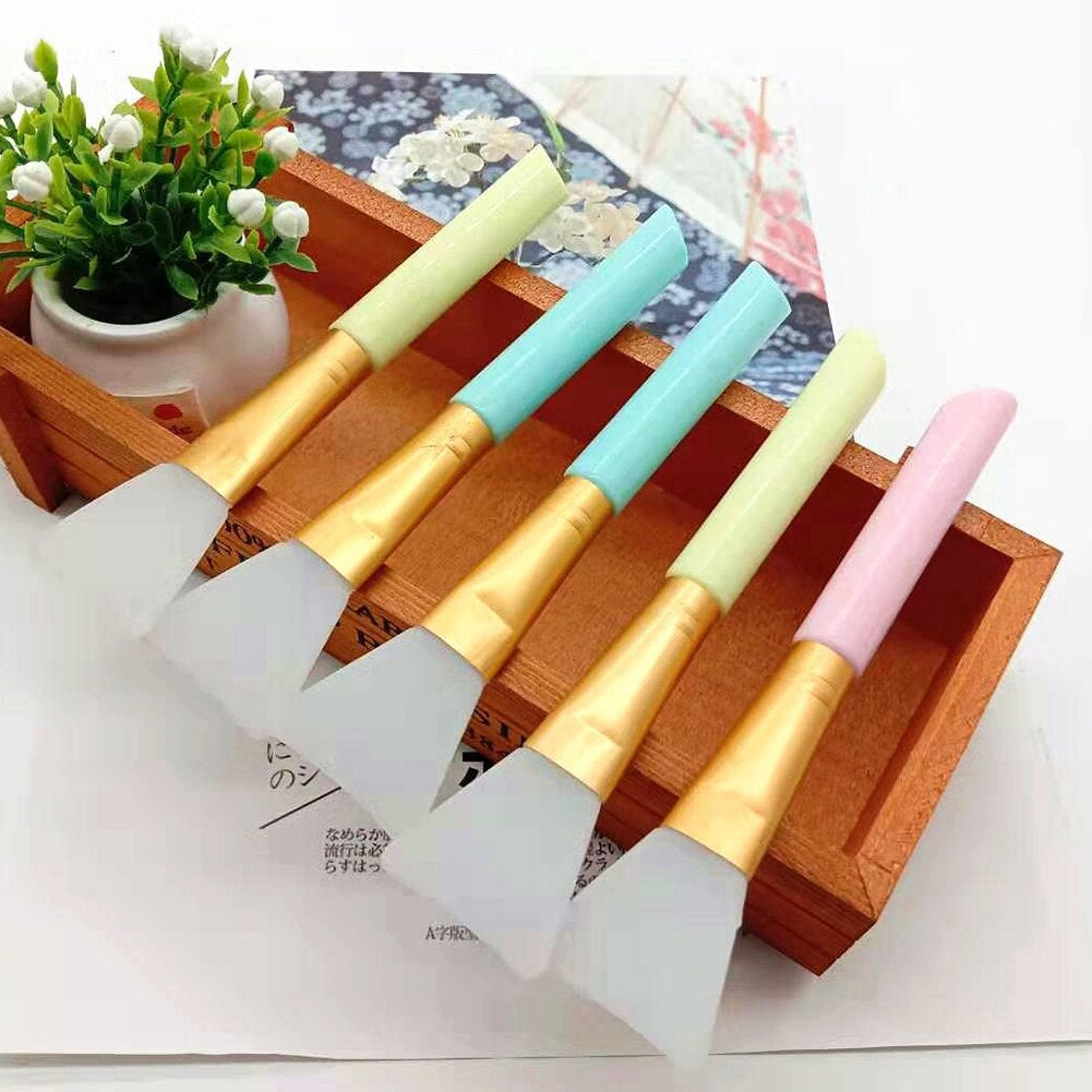 Pack of 5 Soft Silicone Mask Brushes Foundation Tashm store