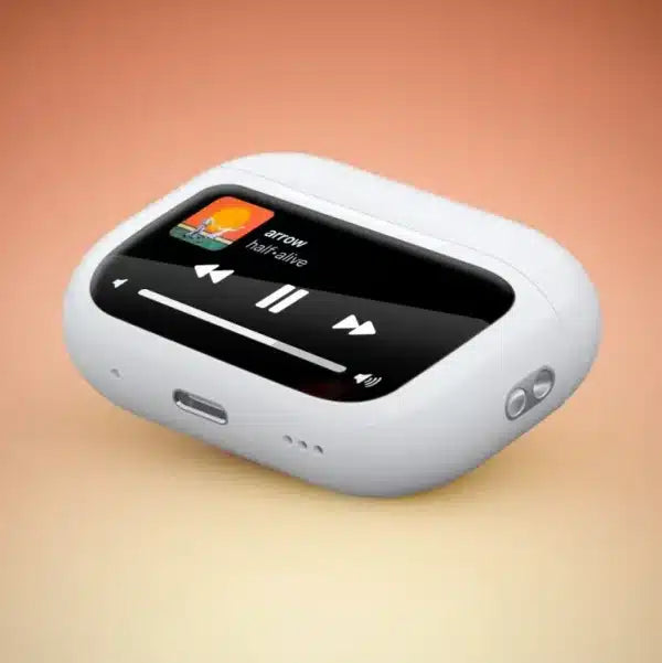 Airpods Pro With Digital Display – Anc And Transparency | Touch Volume Control Digital Screen Smooth Display Games | Tashm Store Tashm store