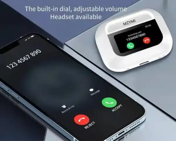 Airpods Pro With Digital Display – Anc And Transparency | Touch Volume Control Digital Screen Smooth Display Games | Tashm Store Tashm store