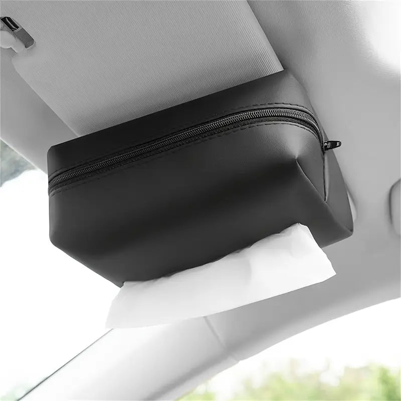 Car Visor Tissue box holder - space saving car interior organizer with elastic band Easy use - Tash Store