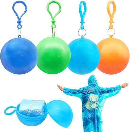 Disposable Raincoat with Plastic Ball Case | Portable Emergency Rain Poncho – Tashm Store Tashm store