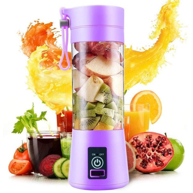 High quilety 6 Blade Portable Rechargeable USB Juicer Blender Tashm store