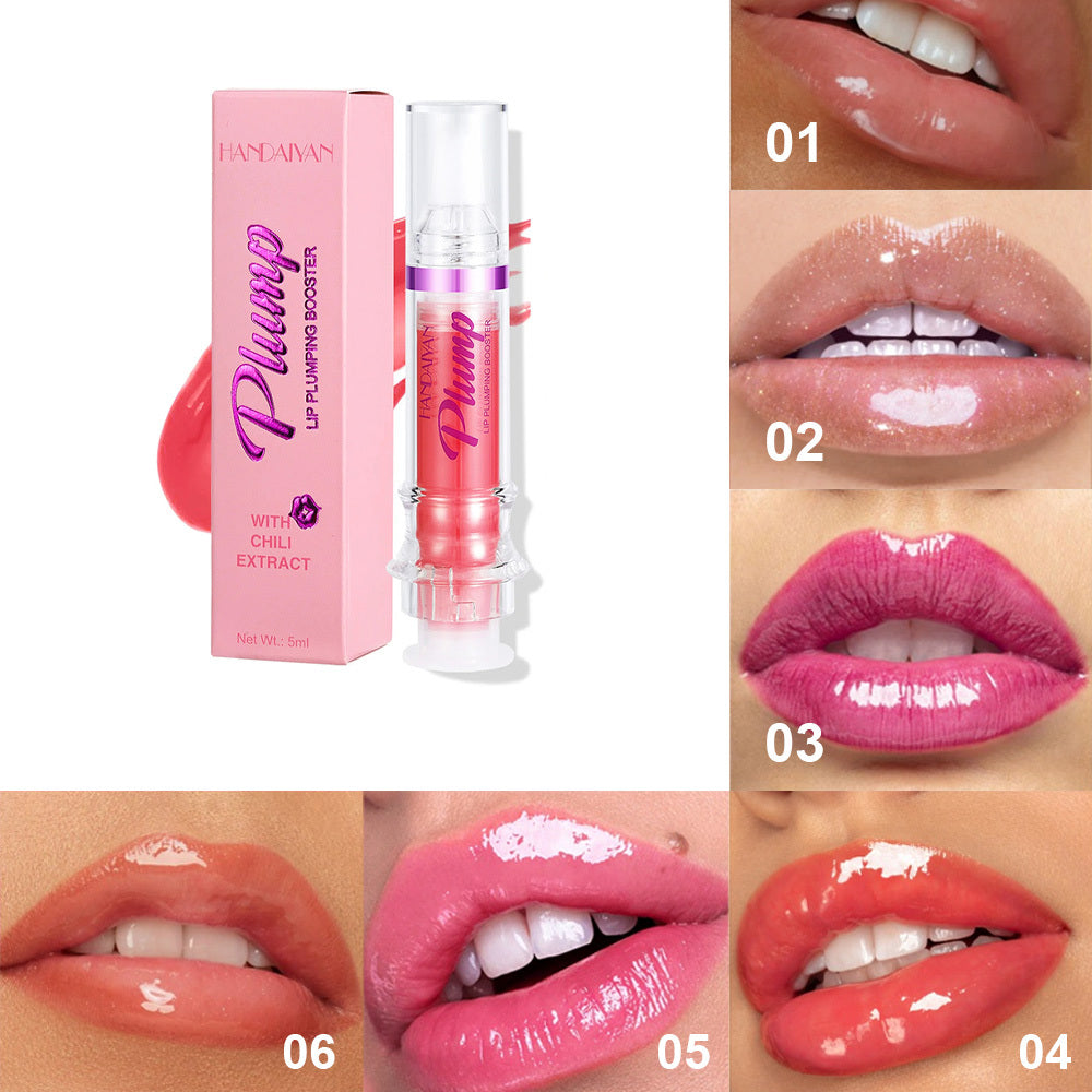 New Tube Lip Rich Lip Color Slightly Spicy Lip Honey Lip Glass Mirror Face Lip Mirror Liquid Lipstick Tash Store
