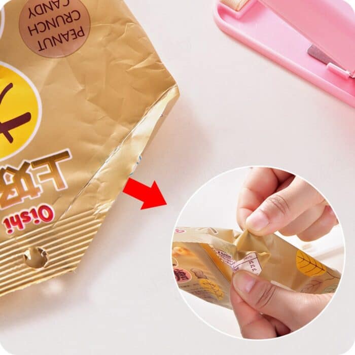 Mini Plastic Bag Sealer Machine Storage Bag Clip Sealing Machine Tashm store