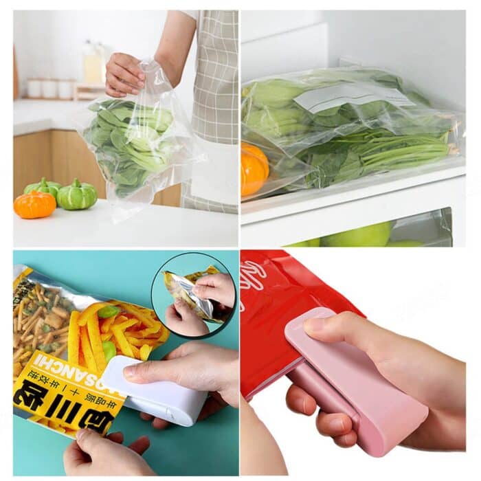 Mini Plastic Bag Sealer Machine Storage Bag Clip Sealing Machine Tashm store