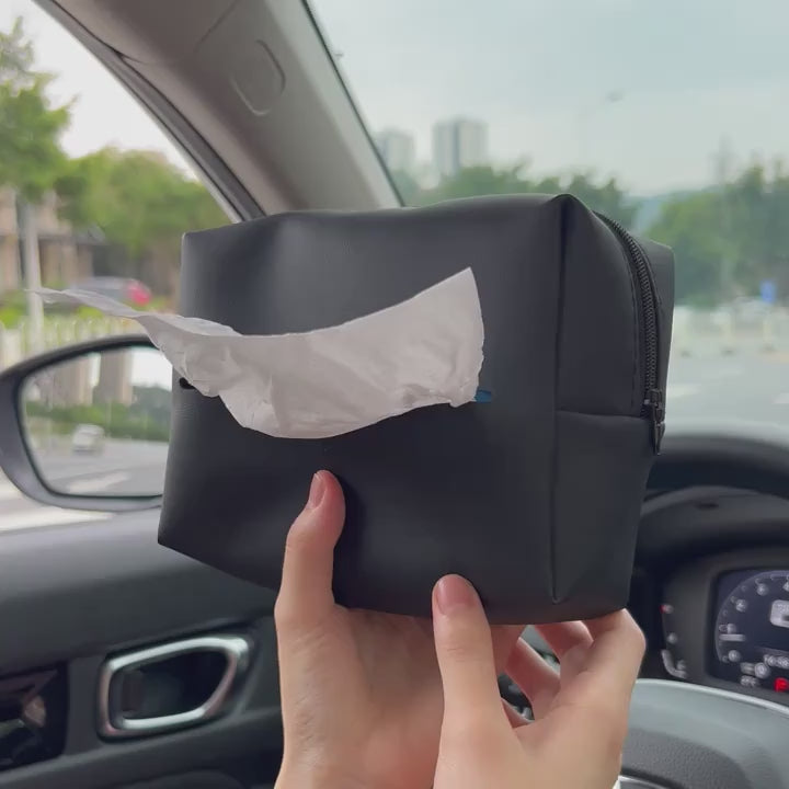 Car Visor Tissue box holder - space saving car interior organizer with elastic band Easy use - Tash Store